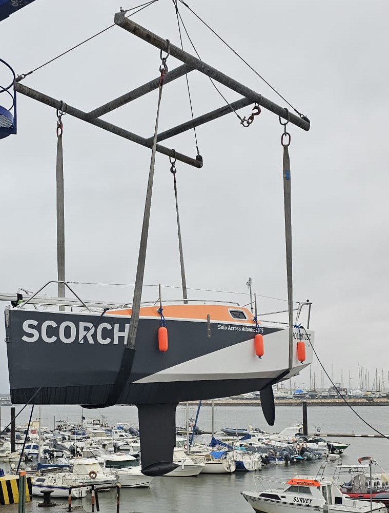 Setka „Scorch” podczas wodowania